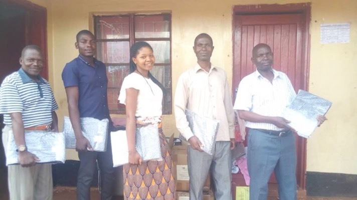 In the Christmas shipment there were educational items for Chinthowa School.