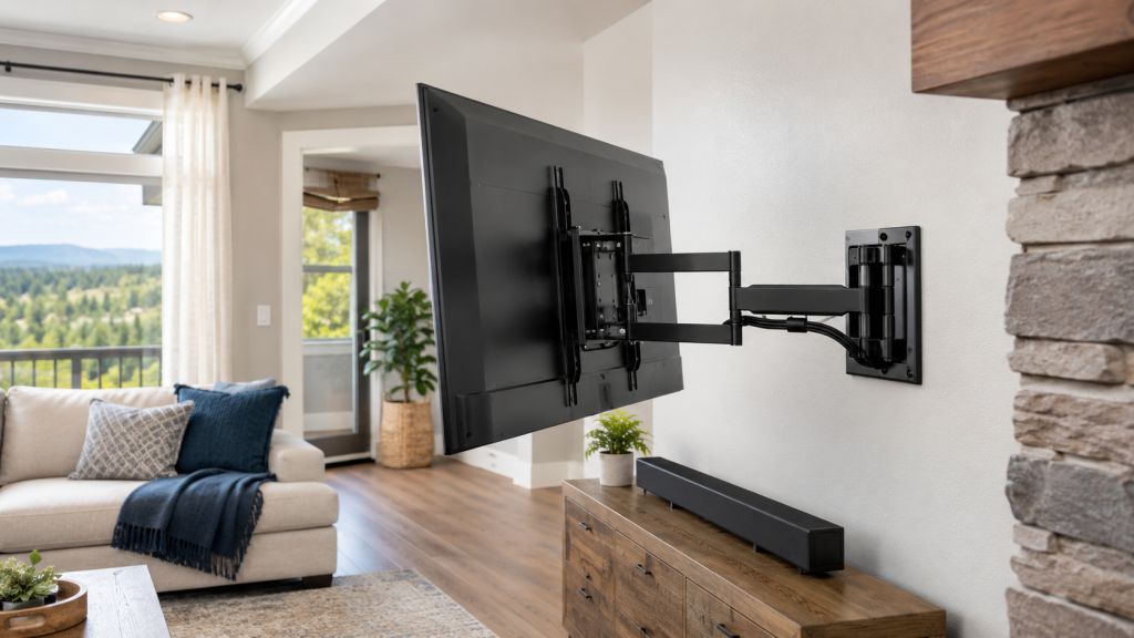 TV wall bracket installation