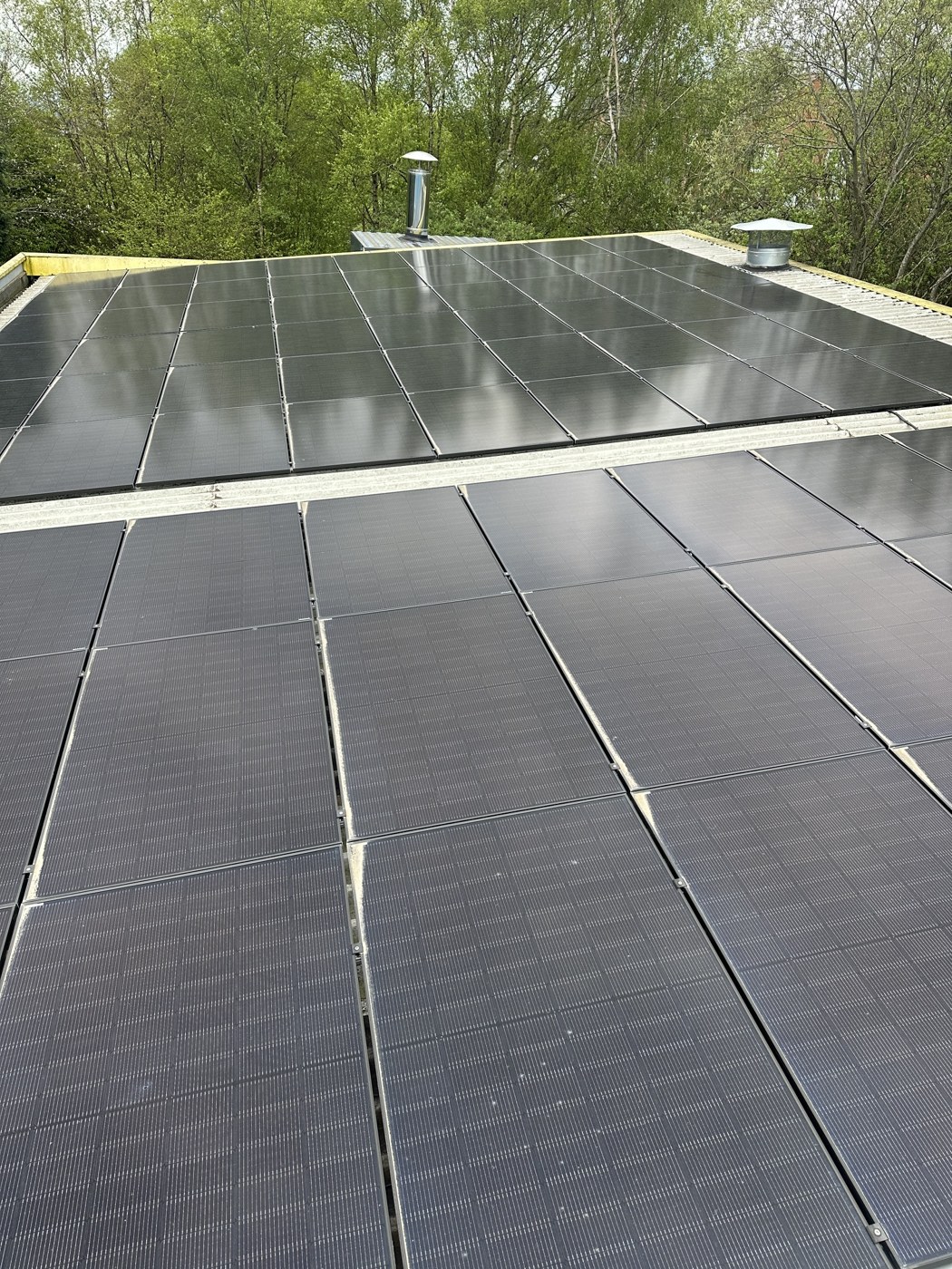 Volt Energy flat-roof solar panel installation